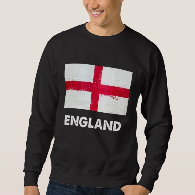 Englands flagga engelska lång ärmad tröja (Framsida)