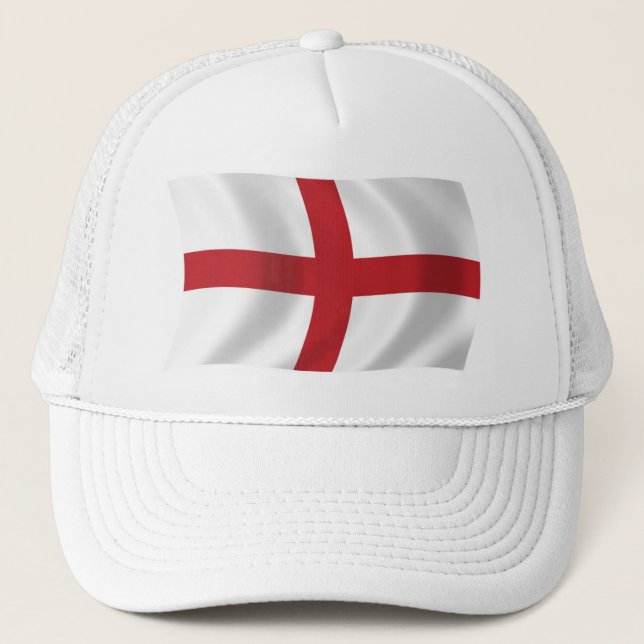 Englands Flagga Hatt Truckerkeps (Framsida)