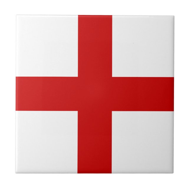 Englands flagga kakelplatta (Framsidan)