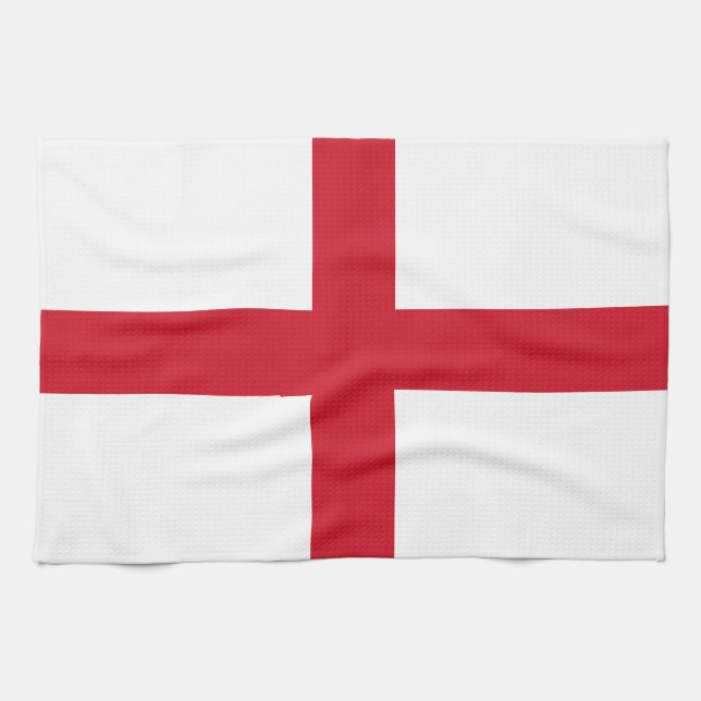 Englands flagga kökshandduk (Horisontell)
