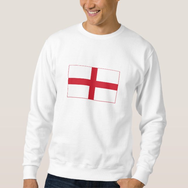 Englands flagga lång ärmad tröja (Framsida)
