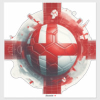 Englands flagga med fotboll