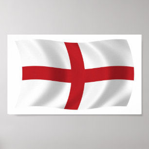 Englands flagga Postertryck Poster