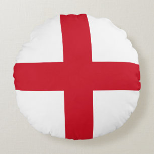 Englands flagga rund kudde