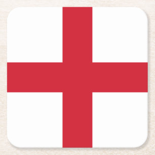 Englands flagga underlägg papper kvadrat