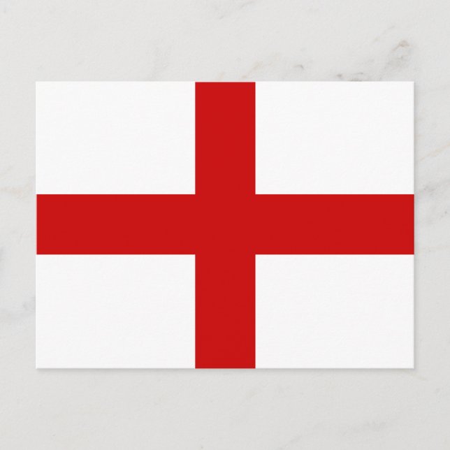 Englands flagga vykort (Framsida)