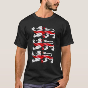 Englands fotboll Patriotic English Lejon Soccer Cr T Shirt