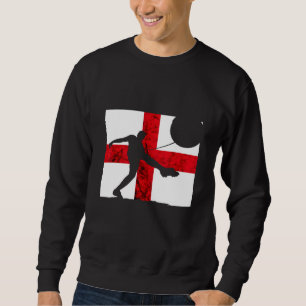 Englands fotboll rugbylag St George's Cross engels Lång Ärmad Tröja