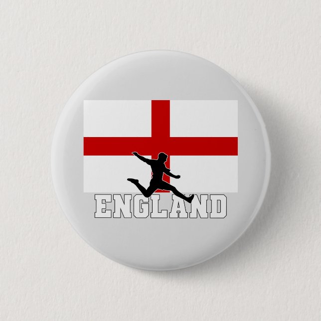 Englands fotbollsfotbollslag knapp (Framsida)