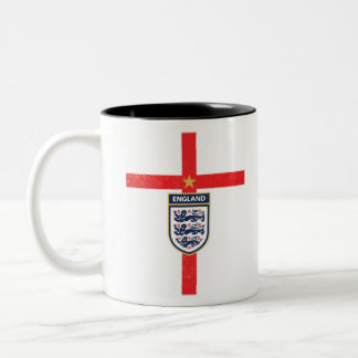 Englands fotbollslag Jersey 2020 2021 Football Tea Två-Tonad Mugg