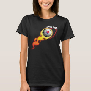 Englands fotbollsspelare för England Soccer Fläk T Shirt