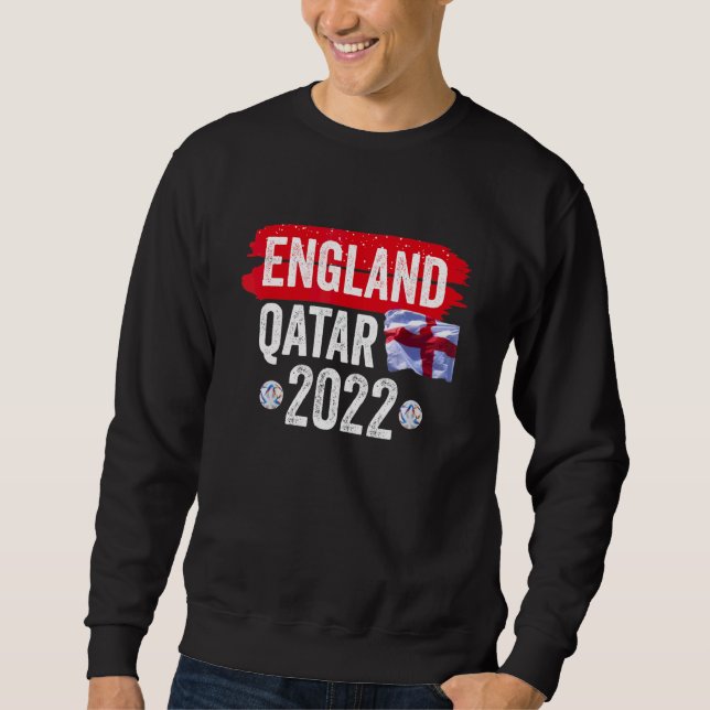Englands fotbollsspelare i fotboll lång ärmad tröja (Framsida)