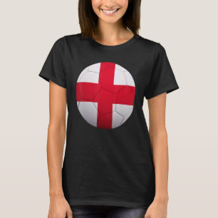 Englands fotbollsspelare National Boll Englands Fl T Shirt