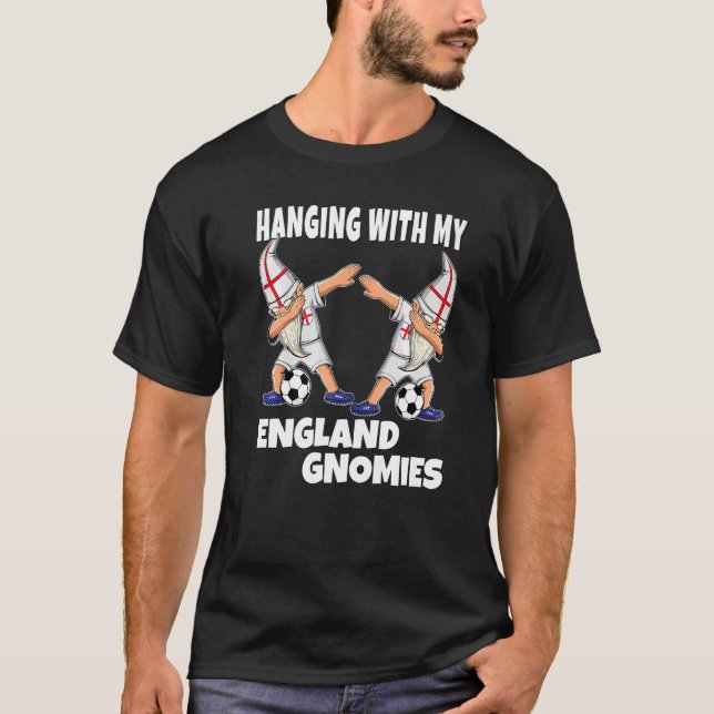 Englands fotbollsvänner som hangar med mina domäne t shirt (Framsida)