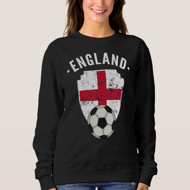 Englands isocker Englands Flagga Football English  T Shirt (Framsida)