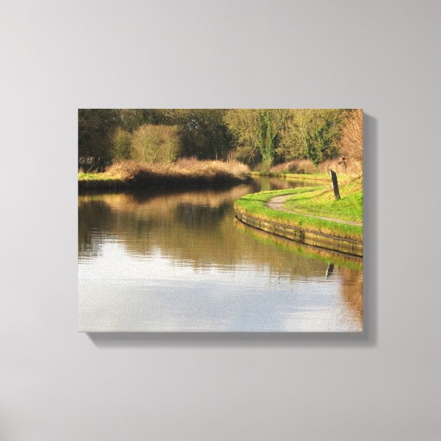 Englands kanal Vatten Pond Wrapped Canvas (Framsida)