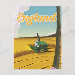 Englands kombination av resefackare för skörd vykort