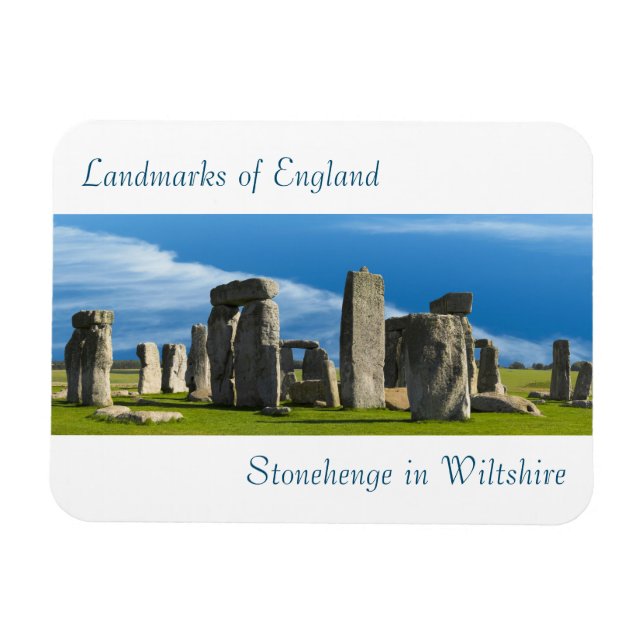 Englands landmarksbild för Photo-Magnet Magnet (Horisontell)
