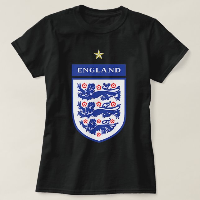 Englands leonesser fotboll 2022 Tre Heraldic Lio T Shirt (Design framsida)