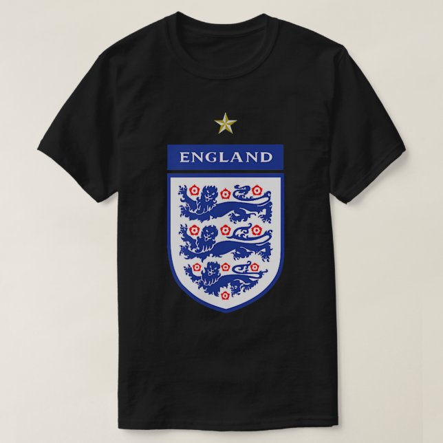 Englands leonesser fotboll 2022 Tre Heraldic Lio T Shirt (Design framsida)