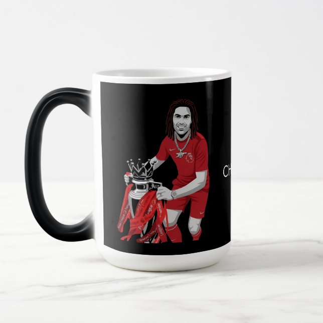 Englands mästare Arteta Arsenal Magisk Mugg (Vänster)