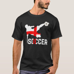 Englands National Soccer Englands Flagga Footb T Shirt
