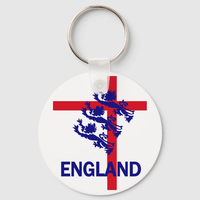 Englands Royal Standard och St George kor Nyckelring (Framsida)