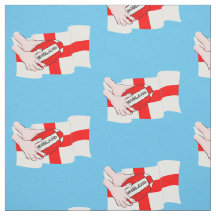 Englands Rugby Team Supporters Flagga with Boll