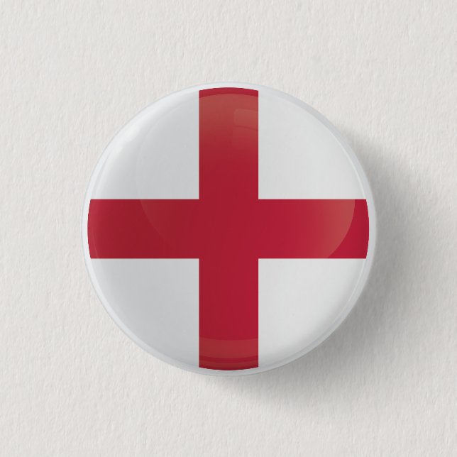 Englands runda Icon Flagga Knapp (Framsida)