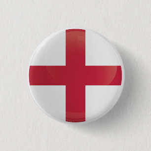 Englands runda Icon Flagga Knapp