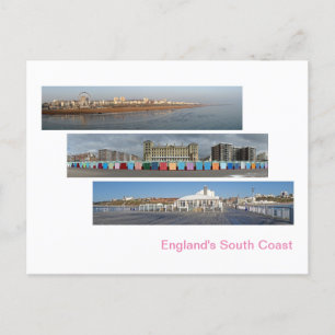 Englands södra Kusten Panoramas Vykort