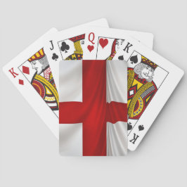 Englands St George Kor Patriotic Flagga Kortlek