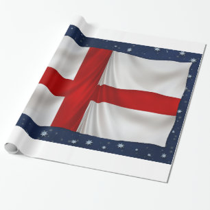Englands St George Kor Patriotic Flagga Presentpapper