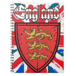 Englands statsvapen anteckningsbok