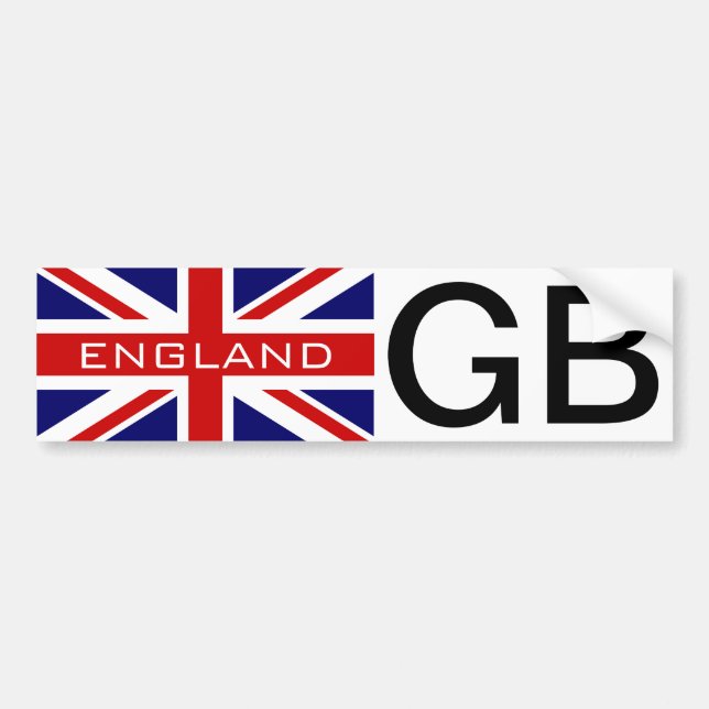 Englands stötfångare | flagga av jack från Förenad Bildekal (Framsidan)