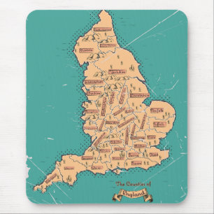 Englands Vintage Countyn Karta Musmatta