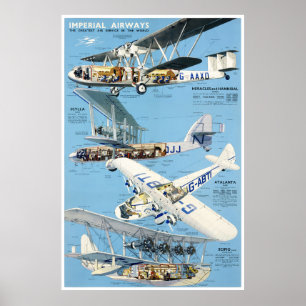 Englands Vintage resor Poster återställd