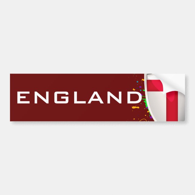 Englandssköld Bildekal (Framsidan)