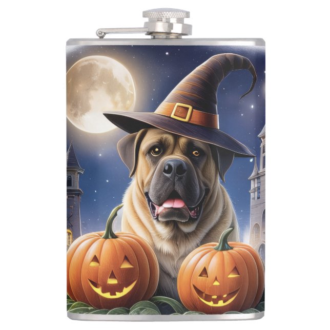 Englische Dogge Mastiff Halloween  Fickplunta (Framsidan)