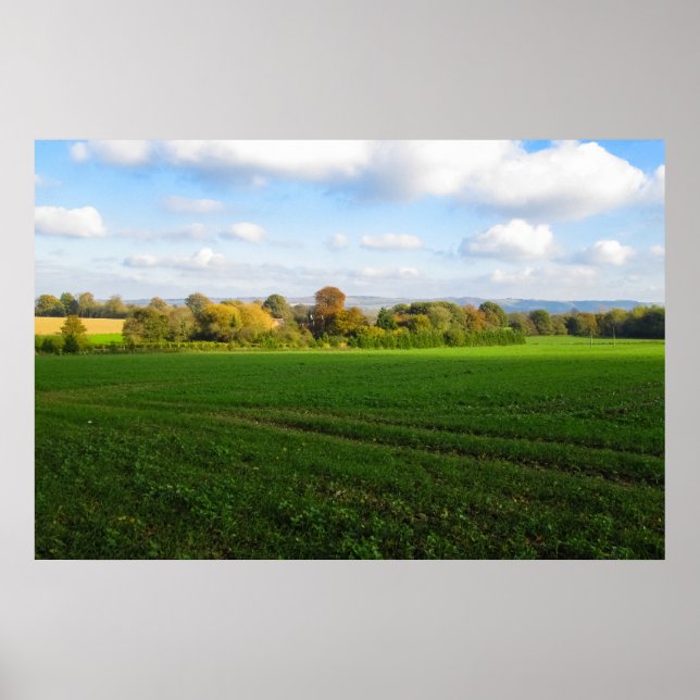English Autumn Countryside - Personalised Poster (Framsidan)