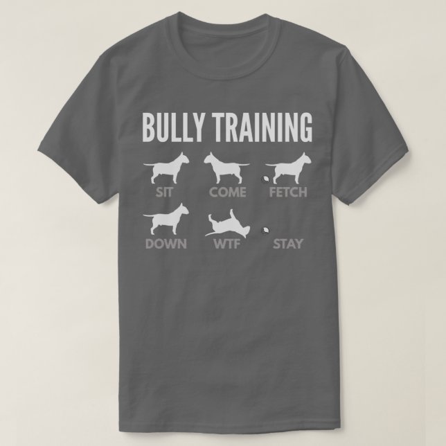 English Bull Terrier Bully Training  T Shirt (Design framsida)
