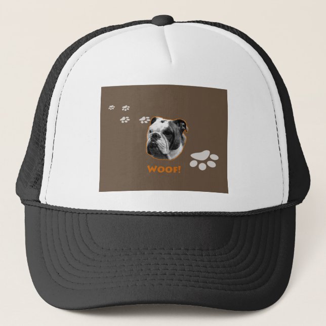 English Bulldog Woof Keps (Framsida)