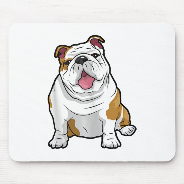 ENGLISH BULLDOGS Fantastisk Funny Bulldog Valp Hun Musmatta (Framsidan)