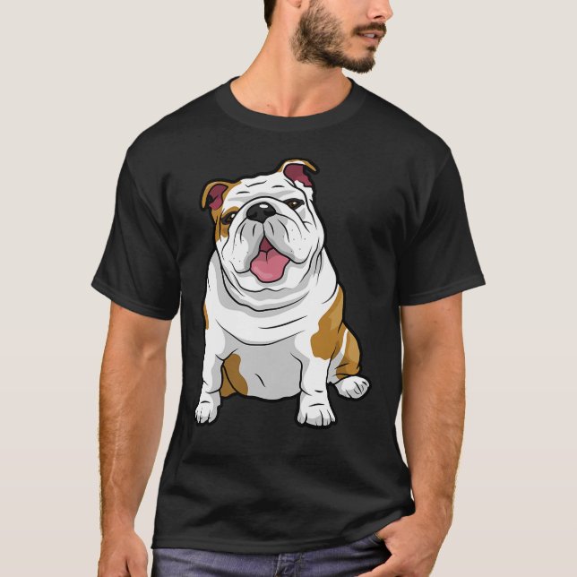 ENGLISH BULLDOGS Fantastisk Funny Bulldog Valp Hun T Shirt (Framsida)