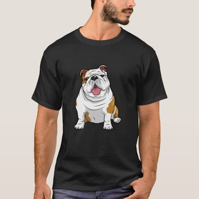 ENGLISH BULLDOGS Fantastisk Funny Bulldog Valp Hun T Shirt (Framsida)