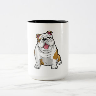 ENGLISH BULLDOGS Fantastisk Funny Bulldog Valp Hun Två-Tonad Mugg