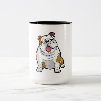 ENGLISH BULLDOGS Fantastisk Funny Bulldog Valp Hun Två-Tonad Mugg