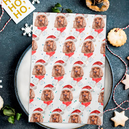 English Cocker Spaniel Dog Breed Christmas Kökshandduk
