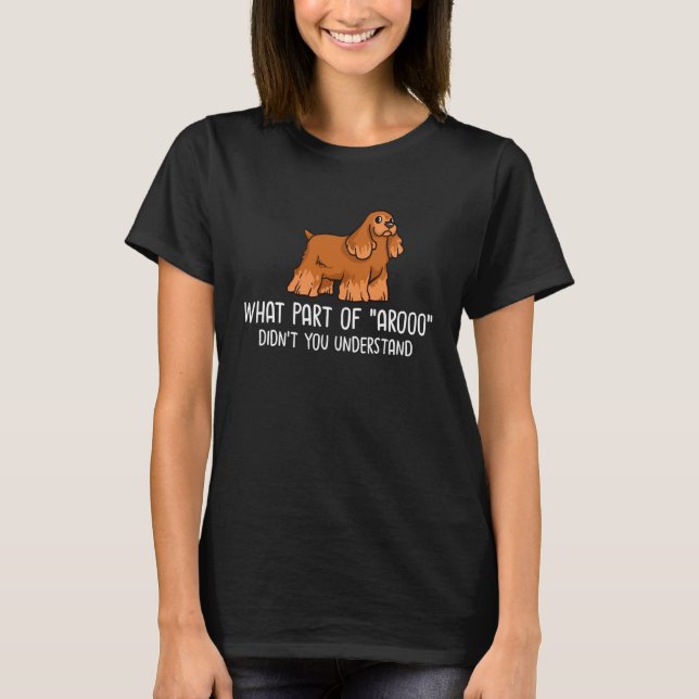 English Cocker Spaniel Dog  Puppies Owner   1 T Shirt (Framsida)