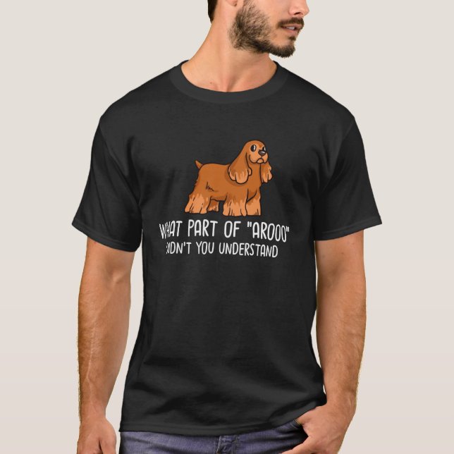 English Cocker Spaniel Dog  Puppies Owner   1 T Shirt (Framsida)